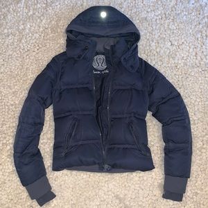 Lululemon Storm Blue Grey Down Jacket RARE 6